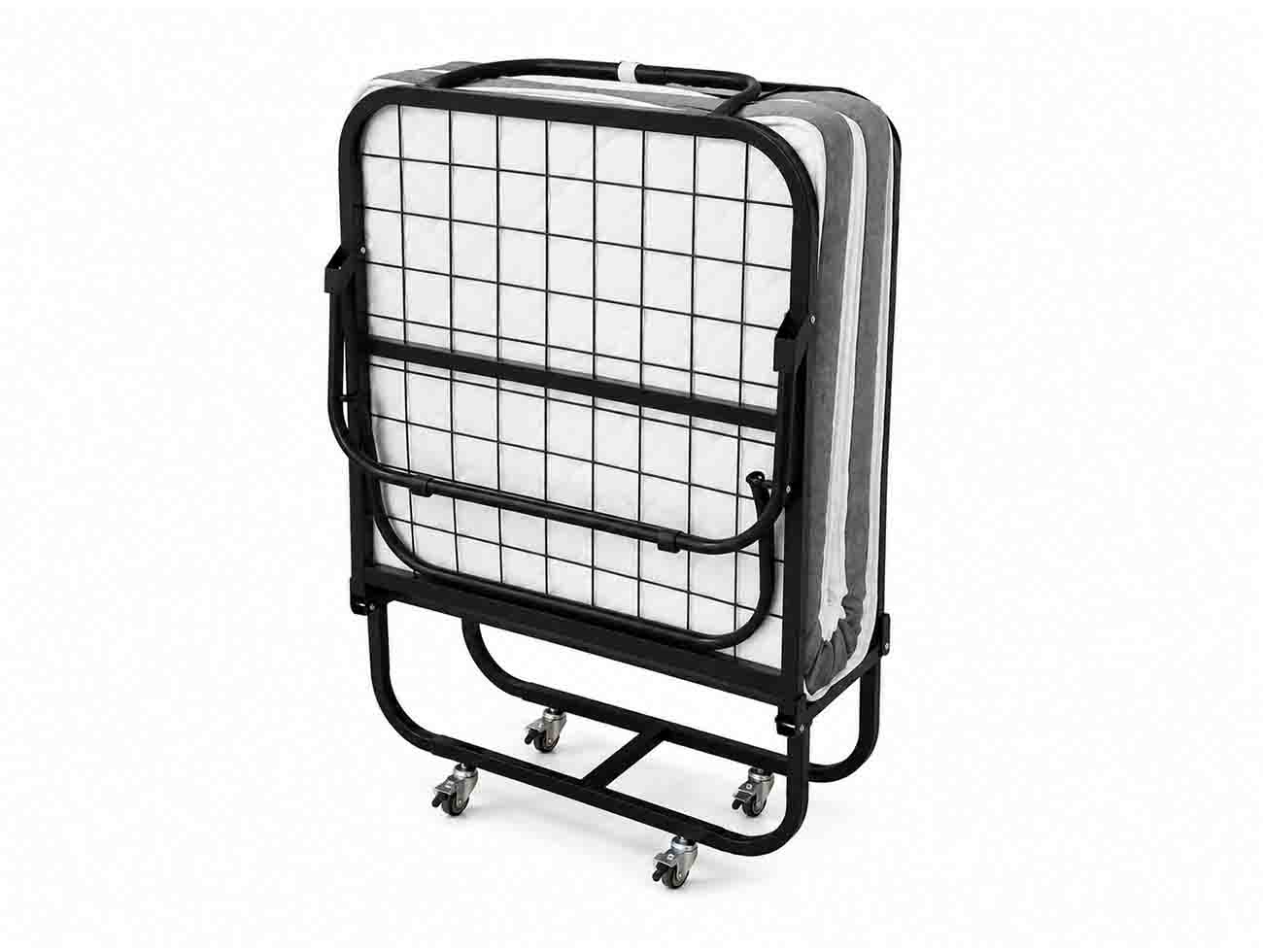 تخت خواب تاشو فلزی یک نفره چرخدار اکسترابد base751